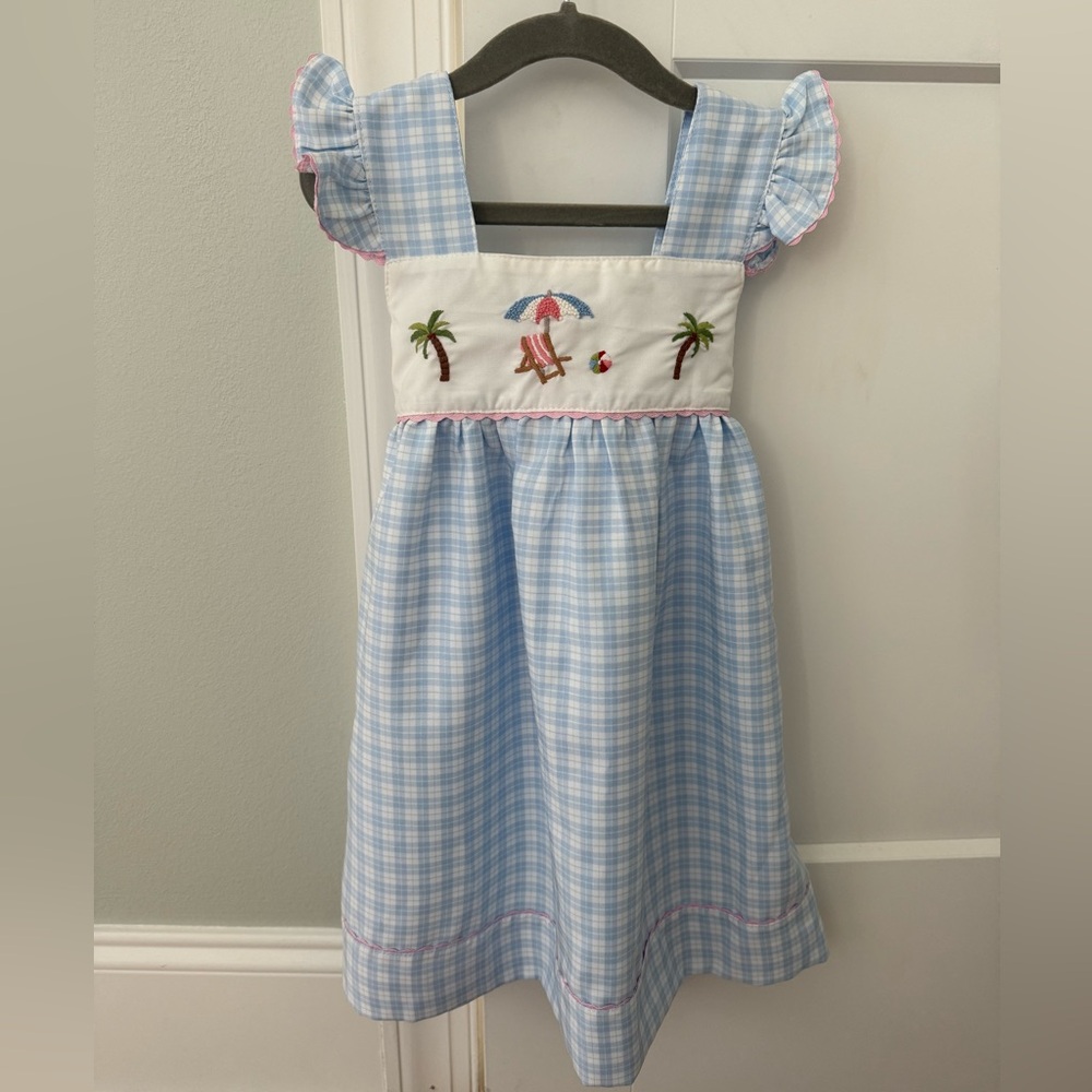 Sweet Dreams Sundress with Beach Embroidery